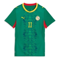 Camiseta Senegal Nicolas Jackson #11 Segunda Equipación Replica Mundial 2026 para mujer mangas cortas